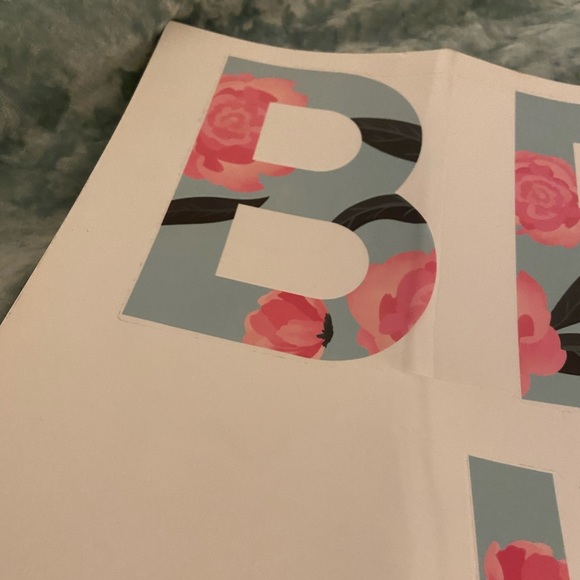 Beautiful Wall Decal 🌸 Floral Letters Nursery Room Wall Decor - Picture 4 of 11